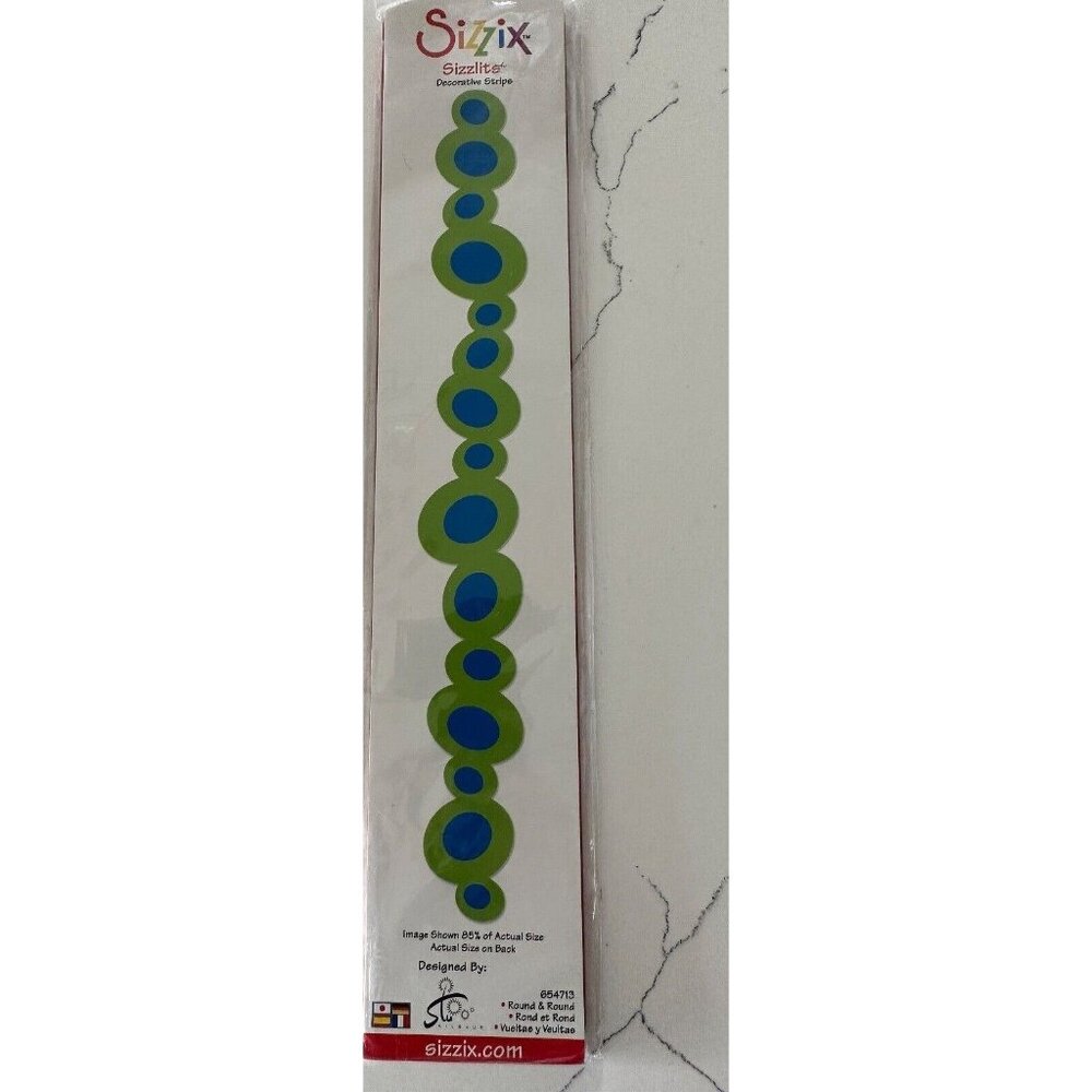 Sizzix Round & Round Sizzlits Decorative Strip Die Craft Supplies